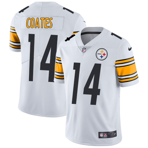 Nike Pittsburgh Steelers #14 Sammie Coates White Men’s Stitched NFL Vapor Untouchable Limited Jersey