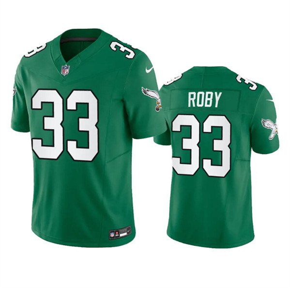 Men’s Philadelphia Eagles #33 Bradley Roby Green 2023 F.U.S.E. Throwback Vapor Untouchable Limited Football Stitched Jersey