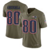 Nike New England Patriots #80 Danny Amendola Olive Men’s Stitched NFL Limited 2017 Salute To Service Jersey