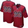 Nike Texans #99 J.J. Watt Red Alternate Men’s Stitched NFL Limited Strobe Jersey
