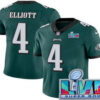 Men’s Philadelphia Eagles #4 Jake Elliott Limited Green Super Bowl LVII Vapor Jersey