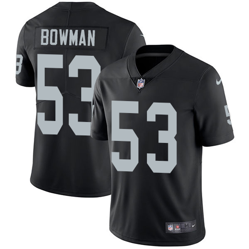 Nike Raiders #53 NaVorro Bowman Black Team Color Men’s Stitched NFL Vapor Untouchable Limited Jersey