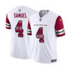 Men’s Washington Commanders #4 Curtis Samuel White 2023 F.U.S.E. Vapor Limited Football Stitched Jersey