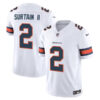 Men’s Denver Broncos #2 Pat Surtain II White 2024 Draft F.U.S.E. Vapor Limited Stitched Jersey