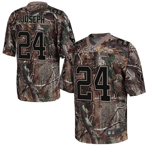 Nike Texans #24 Johnathan Joseph Camo Men’s Stitched NFL Realtree Elite Jersey