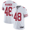 Nike San Francisco 49ers #48 Fred Warner White Men’s Stitched NFL Vapor Untouchable Limited Jersey