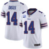Men’s Buffalo Bills 2022 #14 Stefon Diggs White With 2-star C Patch Vapor Untouchable Limited Stitched NFL Jersey