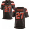 Men’s 2017 NFL Draft Cleveland Browns #27 Jabrill Peppers Brown Team Color Stitched NFL Nike Elite Jersey