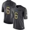 Men’s Dallas Cowboys #6 Chris Jones Black Anthracite 2016 Salute To Service Stitched NFL Nike Limited Jersey