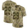 Nike Browns #29 Duke Johnson Jr Camo Men’s Stitched NFL Limited 2018 Salute To Service Jersey