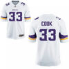 Men’s 2017 NFL Draft Minnesota Vikings #33 Dalvin Cook White Road Stitched NFL Nike Elite Jersey