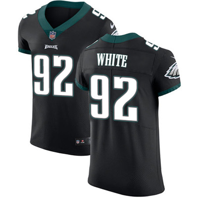 Men’s Nike Philadelphia Eagles #92 Reggie White Black Alternate Stitched NFL Vapor Untouchable Elite Jersey