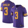 Nike Vikings #3 Blair Walsh Purple Men’s Stitched NFL Limited Rush Jersey