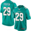 Men’s Miami Dolphins #29 Arian Foster Green Team Color Stitched NFL Nike Game Jersey