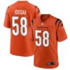 Men’s Cincinnati Bengals #58 Joseph Ossai Orange Football Stitched Game Jersey