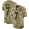 Nike Broncos #7 John Elway Camo Men’s Stitched NFL Limited 2018 Salute To Service Jersey