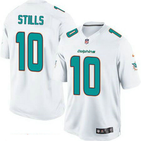 Men’s Miami Dolphins #10 Kenny Stills White Road Stitched NFL Nike Game Jersey