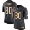 Nike Tampa Bay Buccaneers #80 O. J. Howard Black Men’s Stitched NFL Limited Gold Salute To Service Jersey