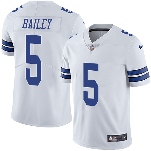 Nike Dallas Cowboys #5 Dan Bailey White Men’s Stitched NFL Vapor Untouchable Limited Jersey