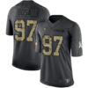 49ers #97 Nick Bosa Black Men’s Stitched Football Limited 2016 Salute To Service Jersey
