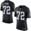 Nike Raiders #72 Donald Penn Black Team Color Men’s Stitched NFL New Elite Jersey