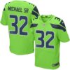 Nike Seahawks #32 Christine Michael SR Green Men’s Stitched NFL Elite Rush Jersey
