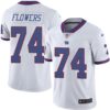 Nike Giants #74 Ereck Flowers White Men’s Stitched NFL Limited Rush Jersey