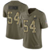 Men’s Cleveland Browns #54 Olivier Vernon Olive Camo Men’s Stitched Football Limited 2017 Salute To Service Jersey