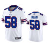 Men’s Buffalo Bills #58 Matt Milano 2022 White Vapor Untouchable Limited Stitched Jersey