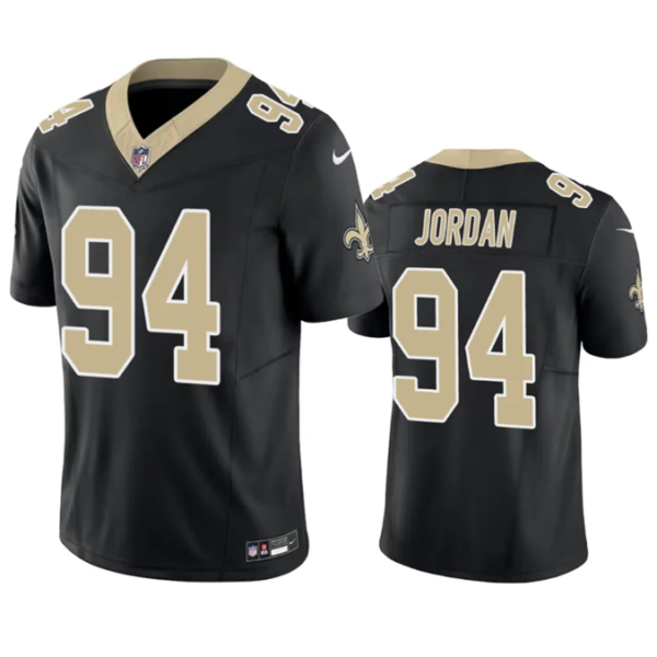 Men’s New Orleans Saints #94 Cameron Jordan Black 2023 F.U.S.E. Vapor Untouchable Limited Stitched Jersey
