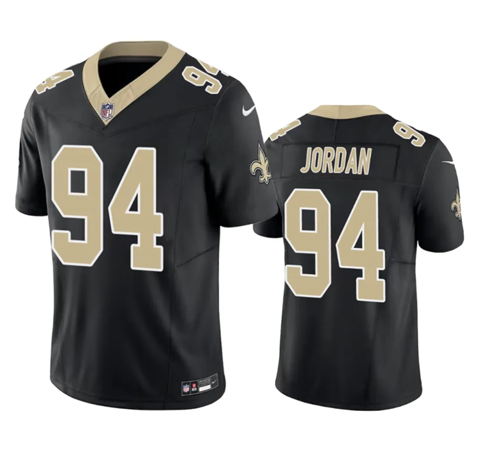 Men’s New Orleans Saints #94 Cameron Jordan Black 2023 F.U.S.E. Vapor Untouchable Limited Stitched Jersey