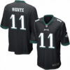 Men’s Philadelphia Eagles #11 Carson Wentz Black Alternate Stitched NFL Nike Game Jersey