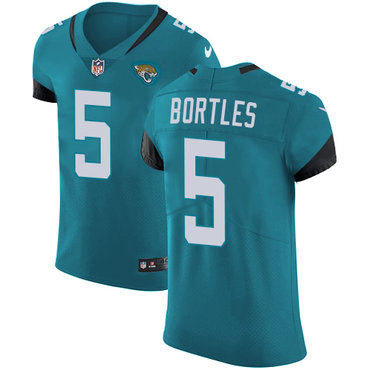 Nike Jacksonville Jaguars #5 Blake Bortles Teal Green Team Color Men’s Stitched NFL Vapor Untouchable Elite Jersey
