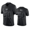 Men’s Tampa Bay Buccaneers #50 Vita Vea Black Reflective Limited Stitched Jersey