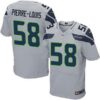 Men’s Seattle Seahawks #58 Kevin Pierre-Louis Gray Alternate NFL Nike Elite Jersey