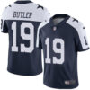 Nike Dallas Cowboys #19 Brice Butler Navy Blue Thanksgiving Men’s Stitched NFL Vapor Untouchable Limited Throwback Jersey