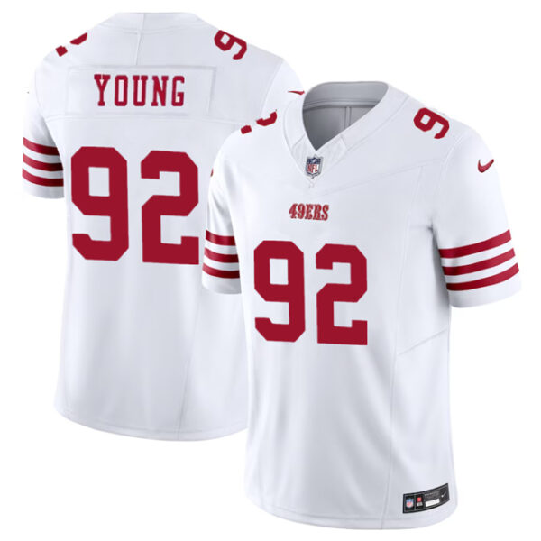 Men’s San Francisco 49ers #92 Chase Young White 2023 F.U.S.E. Football Stitched Jersey