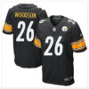 Men’s Pittsburgh Steelers #26 Rod Woodson Black Retired Player NFL Nike Elite Jersey