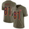 Nike Bengals #81 Tyler Kroft Olive Men’s Stitched NFL Limited 2017 Salute To Service Jersey