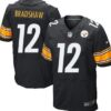 Nike Pittsburgh Steelers #12 Terry Bradshaw Black Elite Jersey