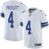Nike Dallas Cowboys #4 Dak Prescott White Men’s Stitched NFL Vapor Untouchable Limited Jersey