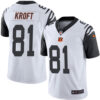 Nike Bengals #81 Tyler Kroft White Men’s Stitched NFL Limited Rush Jersey