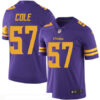 Men’s Minnesota Vikings #57 Audie Cole Purple 2016 Color Rush Stitched NFL Nike Limited Jersey