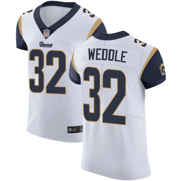 Rams #32 Eric Weddle White Men’s Stitched Football Vapor Untouchable Elite Jersey