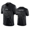 Men’s Los Angeles Chargers #70 Rashawn Slater Black Reflective Limited Stitched Football Jersey