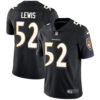Nike Baltimore Ravens #52 Ray Lewis Black Alternate Men’s Stitched NFL Vapor Untouchable Limited Jersey