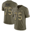 Nike Saints #75 Andrus Peat Olive Camo Men’s Stitched NFL Limited 2017 Salute To Service Jersey