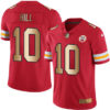 Nike Chiefs #10 Tyreek Hill Red Men’s Stitched NFL Limited Gold Rush Jersey