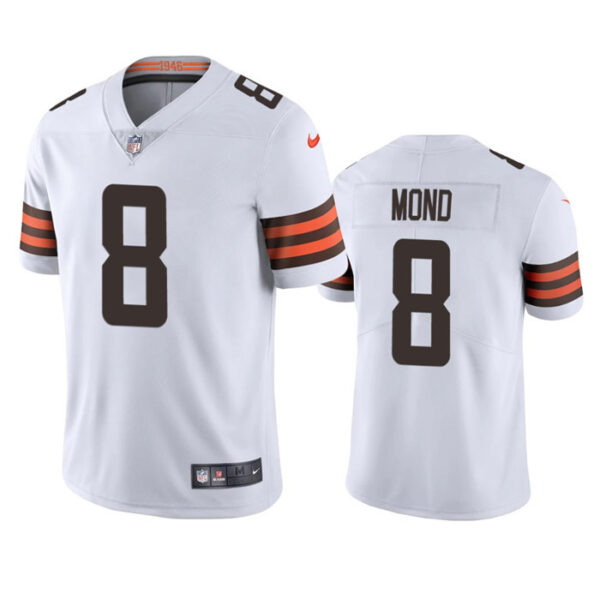 Men’s Cleveland Browns #8 Kellen Mond White Vapor Untouchable Limited Stitched Jersey