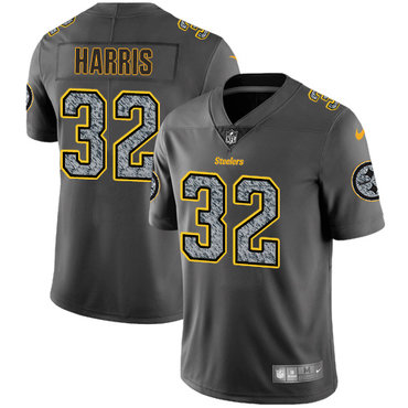 Nike Pittsburgh Steelers #32 Franco Harris Gray Static Men’s NFL Vapor Untouchable Game Jersey